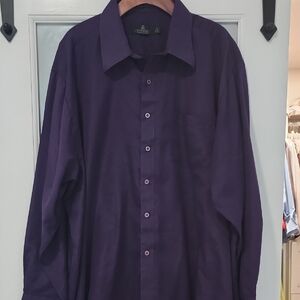 Vittorio Men's Long-Sleeve Dress Shirt - Purple